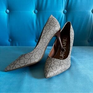 Calvin Klein Women's Textured Logo Heels